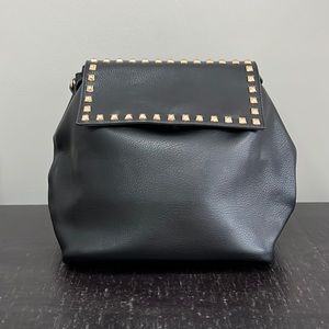Edgy Black Studded Backpack